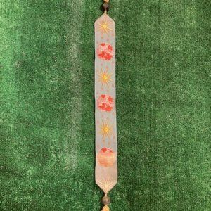 Handmade BOOKMARK for Books, Large Books, Magazines, Nice Fabric , Tassel & Bead